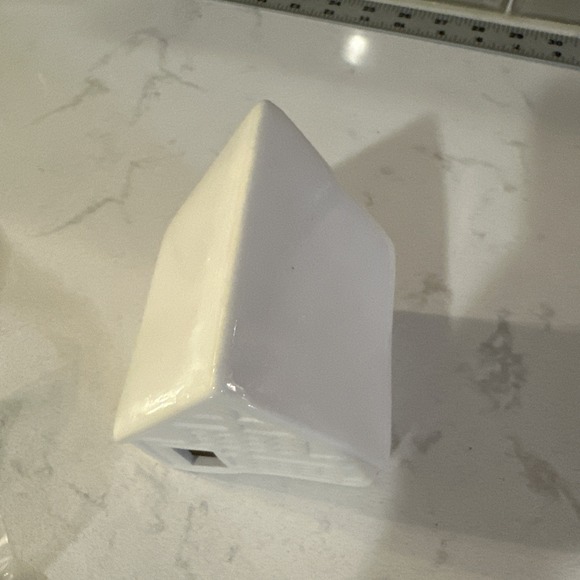 Crate & Barrel White Ceramic Christmas Tavern 2024 Tealights Retired - Picture 3 of 8